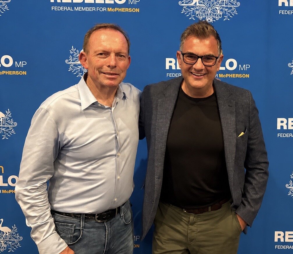 Mark Kilroy with the Hon. Tony Abbott AC, former Prime Minister of Australia